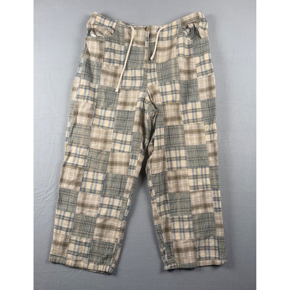 Orvis Sporting Traditions Plaid Patchwork Cottagecore Pants Womens 14 Coastal